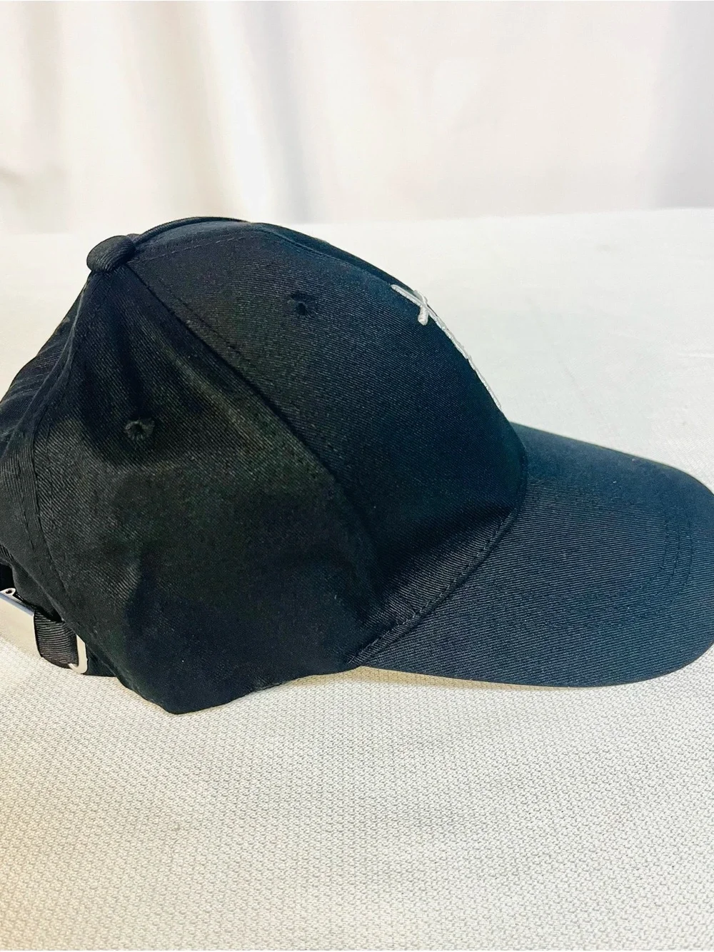 Faith Embroidered Baseball Cap - Black